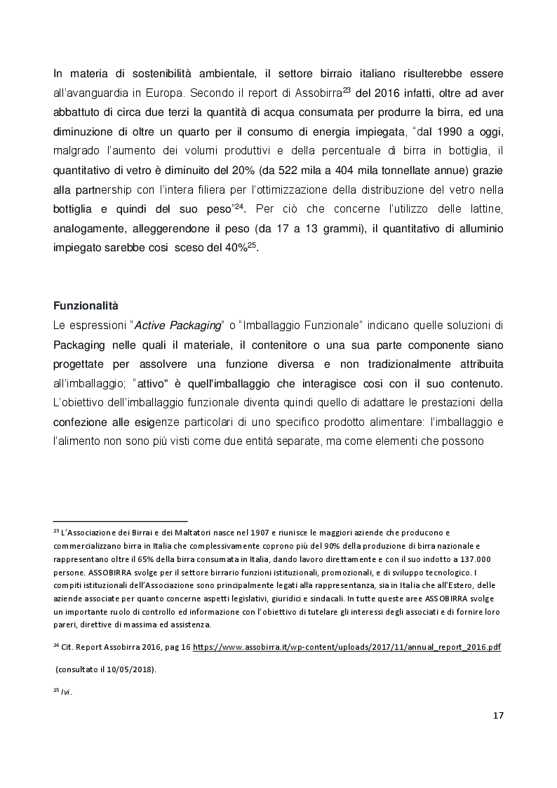 Estratto dalla tesi: Il ruolo e il valore del packaging nel mercato della birra artigianale. L'introduzione della lattina nel panorama italiano
