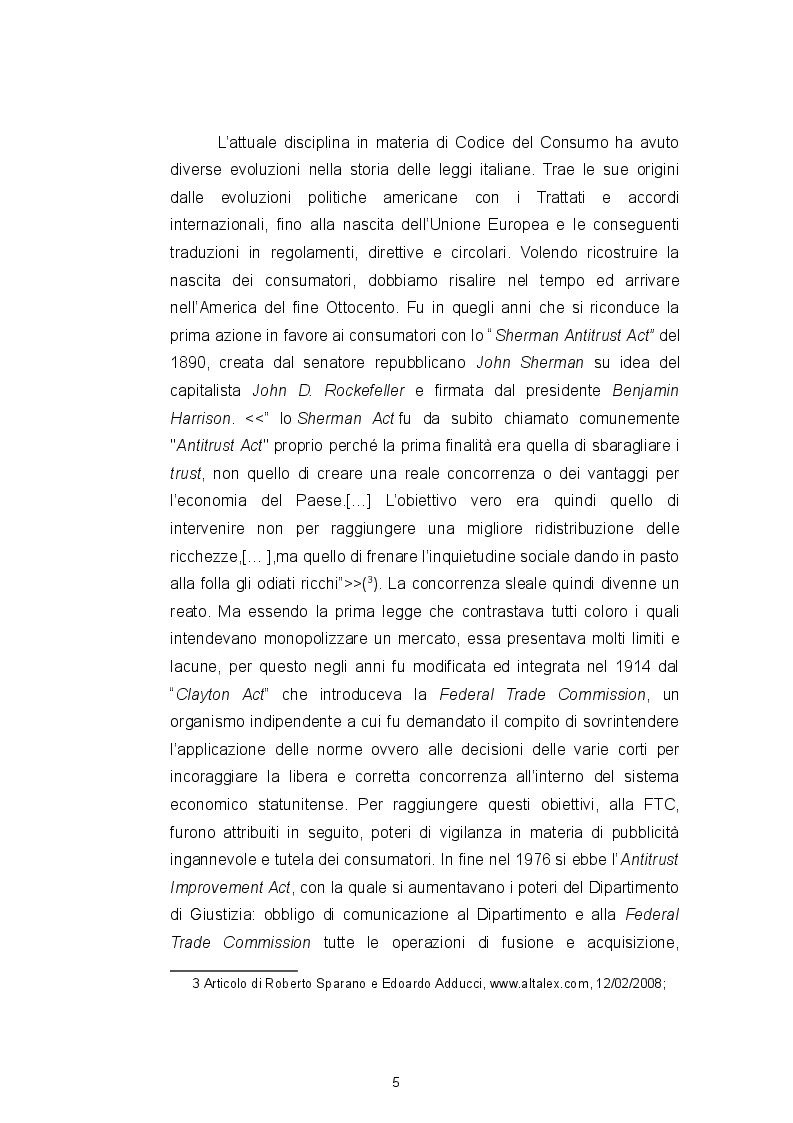 Anteprima della tesi: Il Codice del consumo, la tutela dell'eccellenza italiana e il ''nuovo'' vino Orange, Pagina 5
