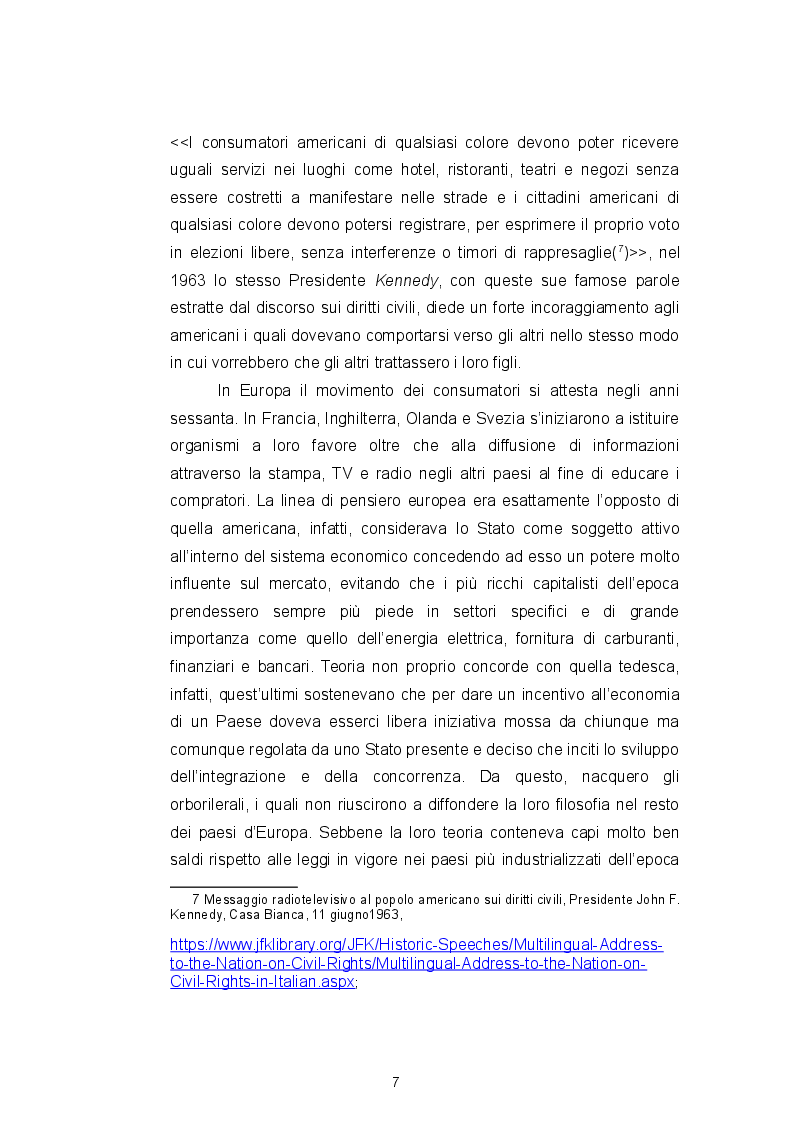 Anteprima della tesi: Il Codice del consumo, la tutela dell'eccellenza italiana e il ''nuovo'' vino Orange, Pagina 7