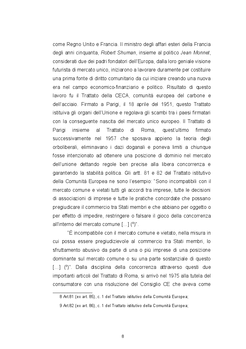 Anteprima della tesi: Il Codice del consumo, la tutela dell'eccellenza italiana e il ''nuovo'' vino Orange, Pagina 8