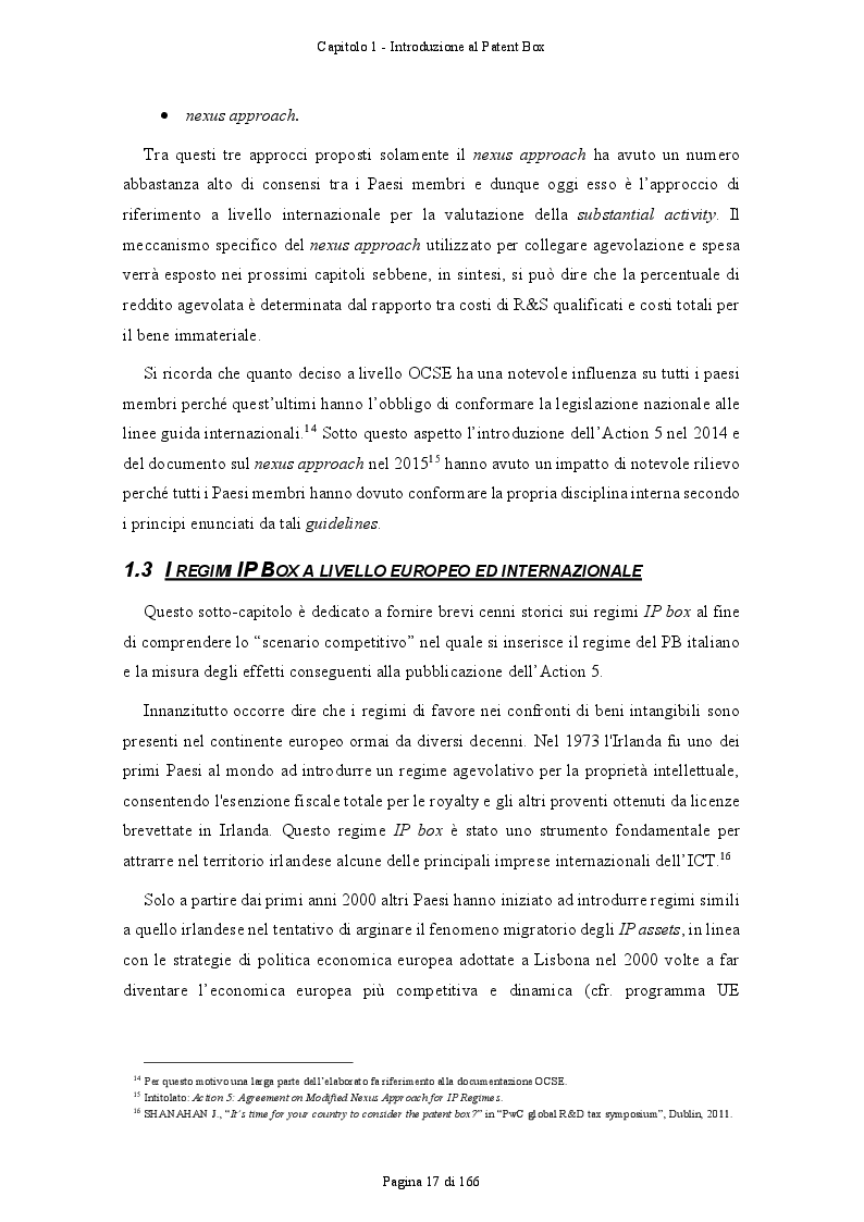 Anteprima della tesi: Patent Box: profili teorici e sviluppi applicativi del regime di tassazione agevolata dei redditi derivanti dall'utilizzo di beni immateriali, Pagina 8