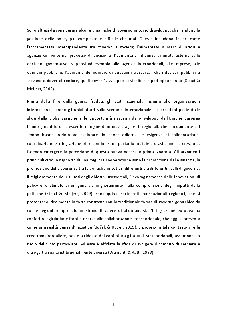 Anteprima della tesi: La cooperazione transnazionale sulle Alpi. Analisi delle esperienze e futuro sviluppo macroregionale., Pagina 3