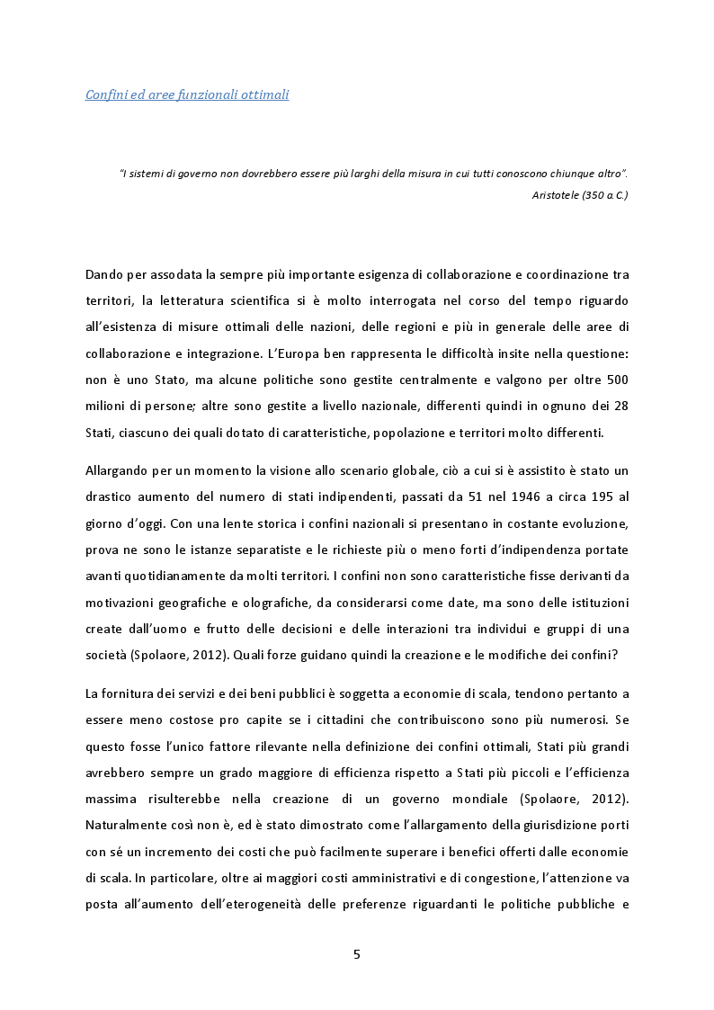 Anteprima della tesi: La cooperazione transnazionale sulle Alpi. Analisi delle esperienze e futuro sviluppo macroregionale., Pagina 4