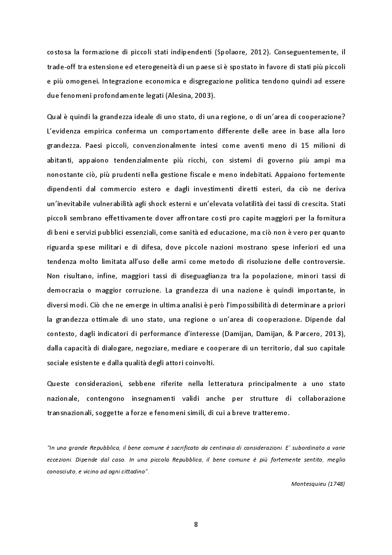 Anteprima della tesi: La cooperazione transnazionale sulle Alpi. Analisi delle esperienze e futuro sviluppo macroregionale., Pagina 7
