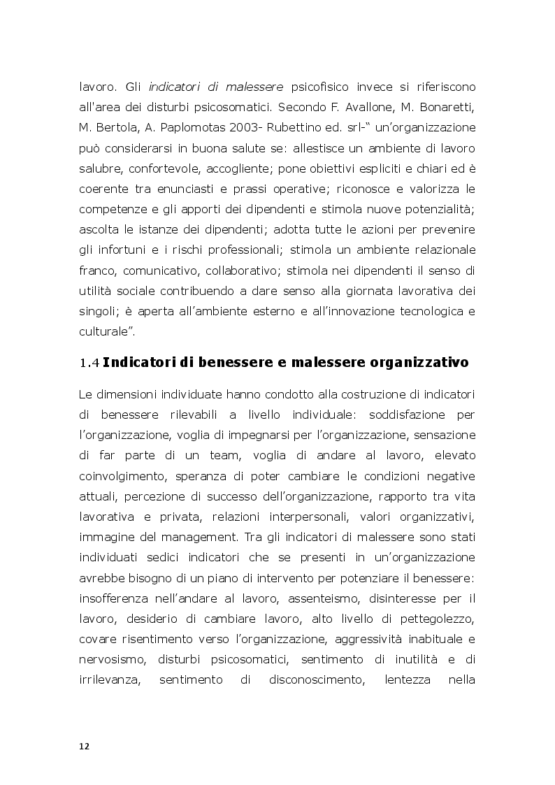Estratto dalla tesi: Il modello di valutazione dei rischi psicosociali (VARP) come risposta allo stress lavoro-correlato: un caso applicativo