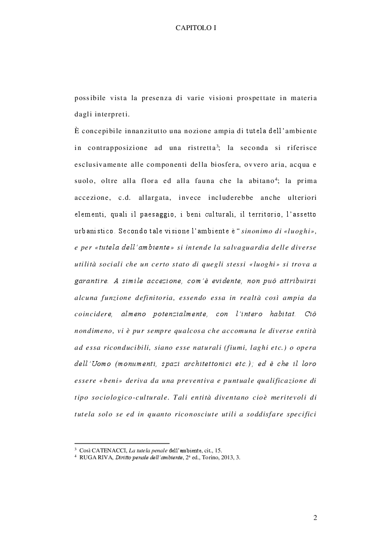 Anteprima della tesi: Il delitto di inquinamento ambientale, Pagina 3