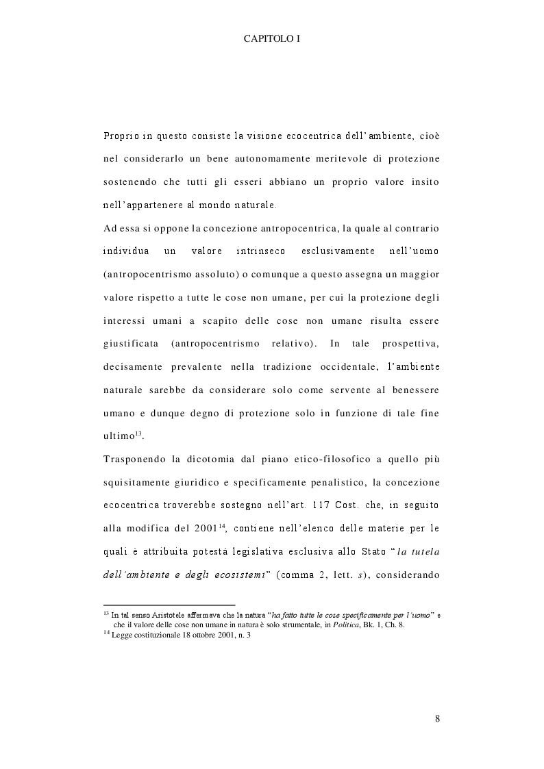 Anteprima della tesi: Il delitto di inquinamento ambientale, Pagina 9