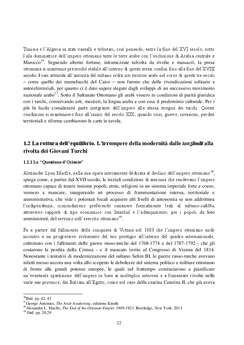 Anteprima della tesi: La Rivista Al-Qibla. La propaganda Hascemita dal Nazionalismo Arabo al patriottismo giordano, Pagina 10