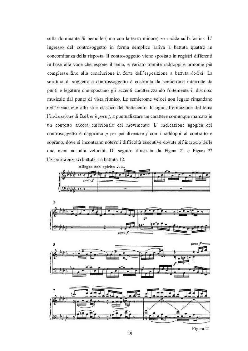 Anteprima della tesi: La confluenza di linguaggi nella Sonata per pianoforte di Samuel Barber, Pagina 3