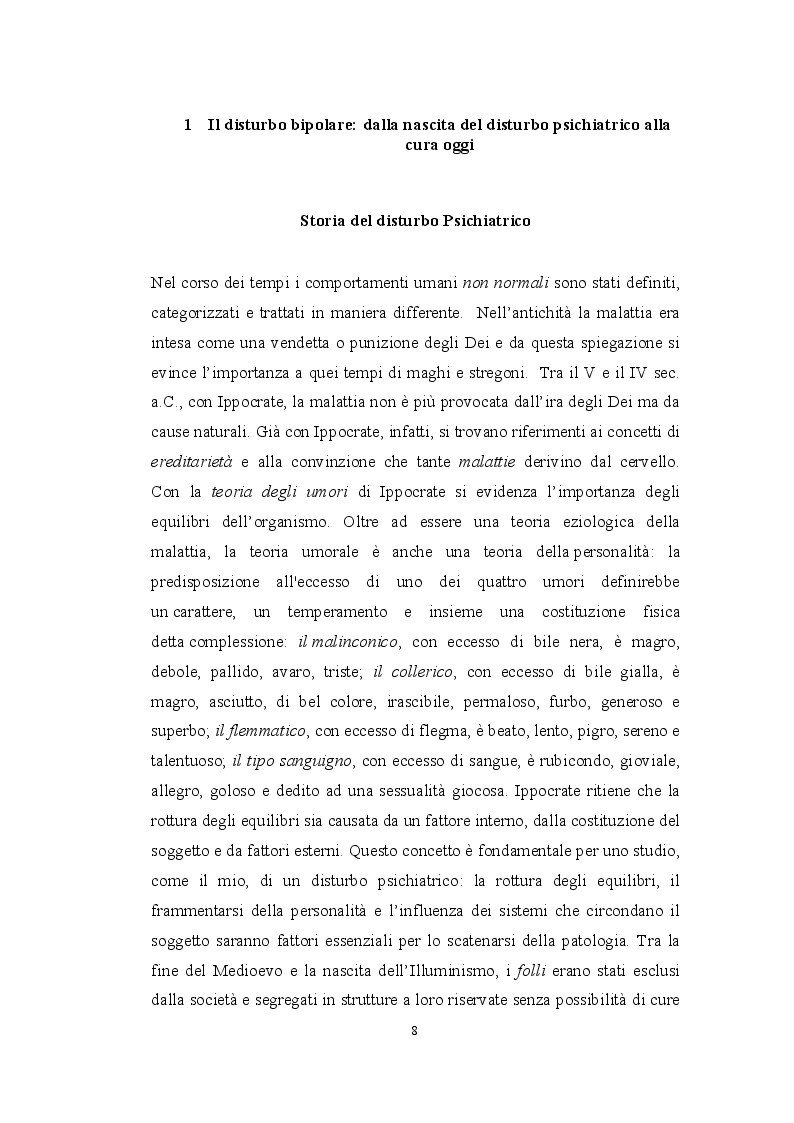 Anteprima della tesi: Il disturbo bipolare in una prospettiva sistemica, Pagina 4