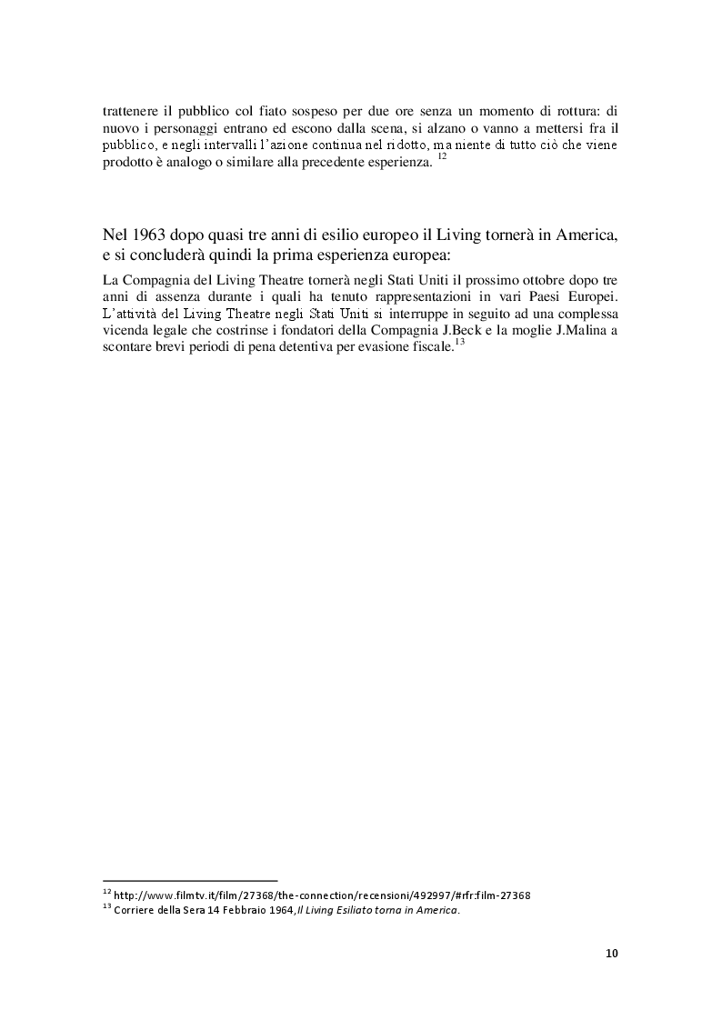 Anteprima della tesi: Cronache Italiane del Living Theatre, Pagina 7