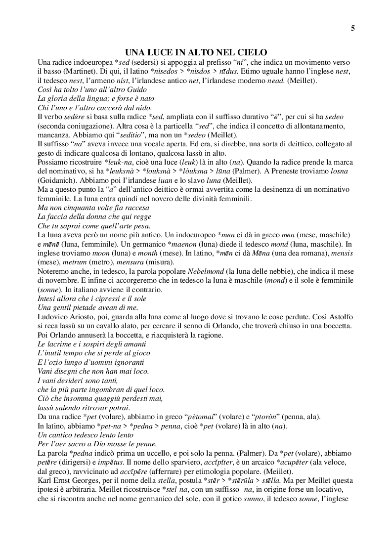Anteprima della tesi: Latino e italiano attraverso i secoli, Pagina 5