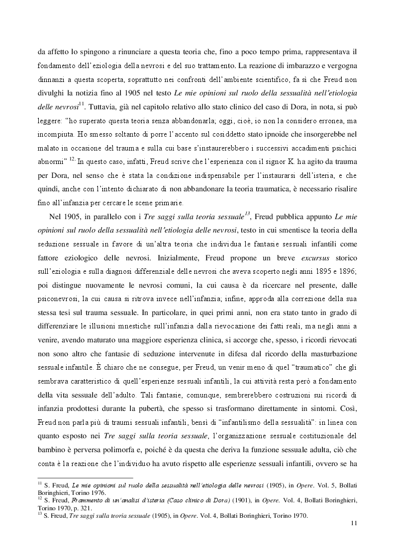 Estratto dalla tesi: Traum(a)