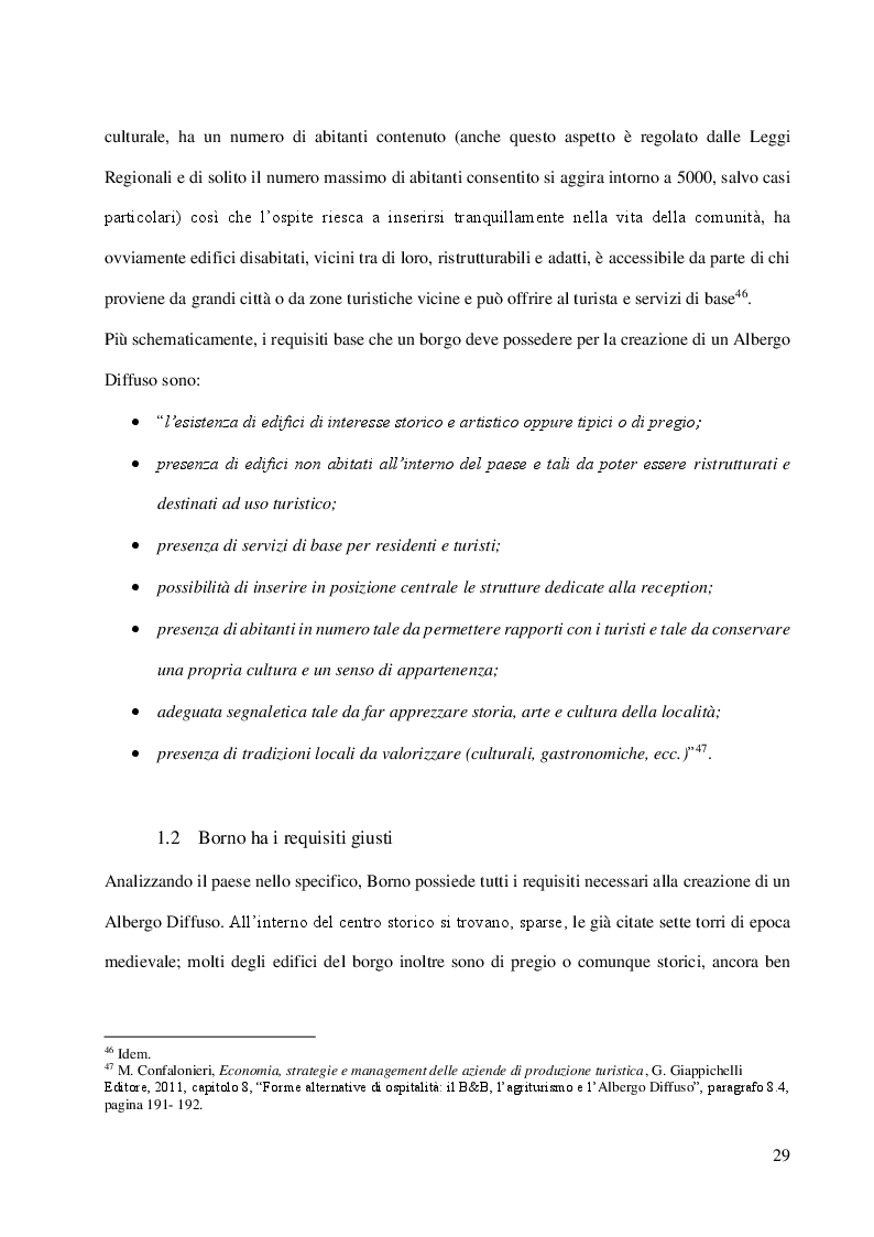 Anteprima della tesi: L'albergo diffuso e una specifica esperienza: la proposta di Borno, Pagina 3