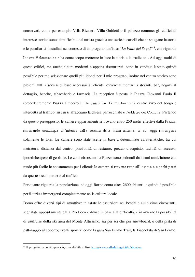 Anteprima della tesi: L'albergo diffuso e una specifica esperienza: la proposta di Borno, Pagina 4