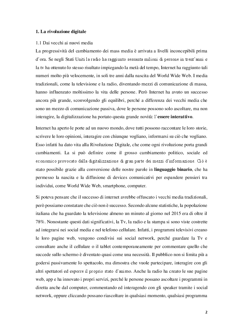 Anteprima della tesi: Data Mining per le Scienze Politiche: l'uso di Twitter, Pagina 3