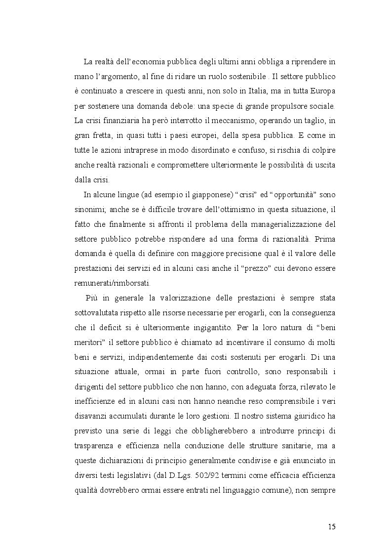 Estratto dalla tesi: Analisi economico-organizzativa nella gestione di un ambulatorio di ortottica