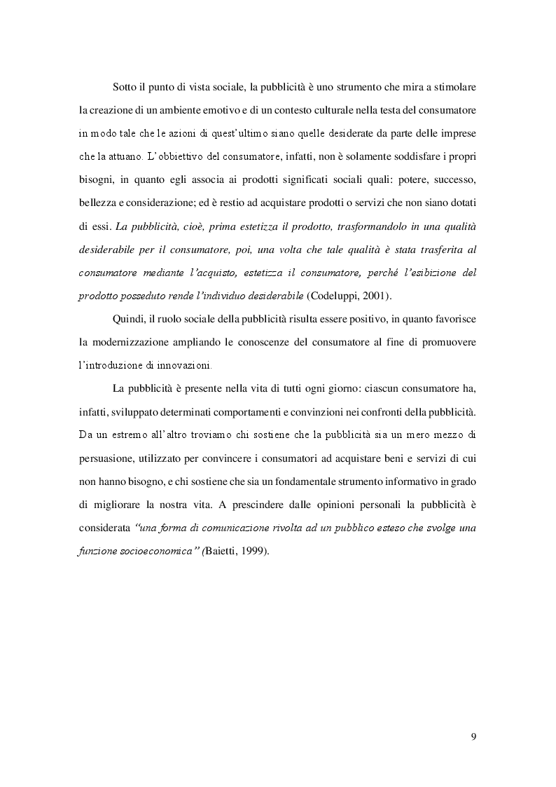 Anteprima della tesi: La pubblicità comparativa, Pagina 6