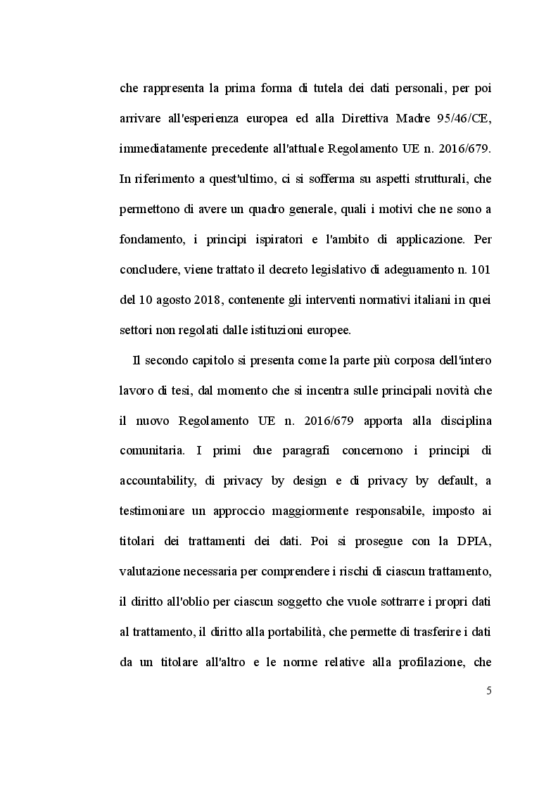 Anteprima della tesi: Il caso Facebook-Cambridge Analytica e il nuovo Regolamento UE n. 2016/679: la nuova protezione dei dati personali nell'Unione Europea, Pagina 3