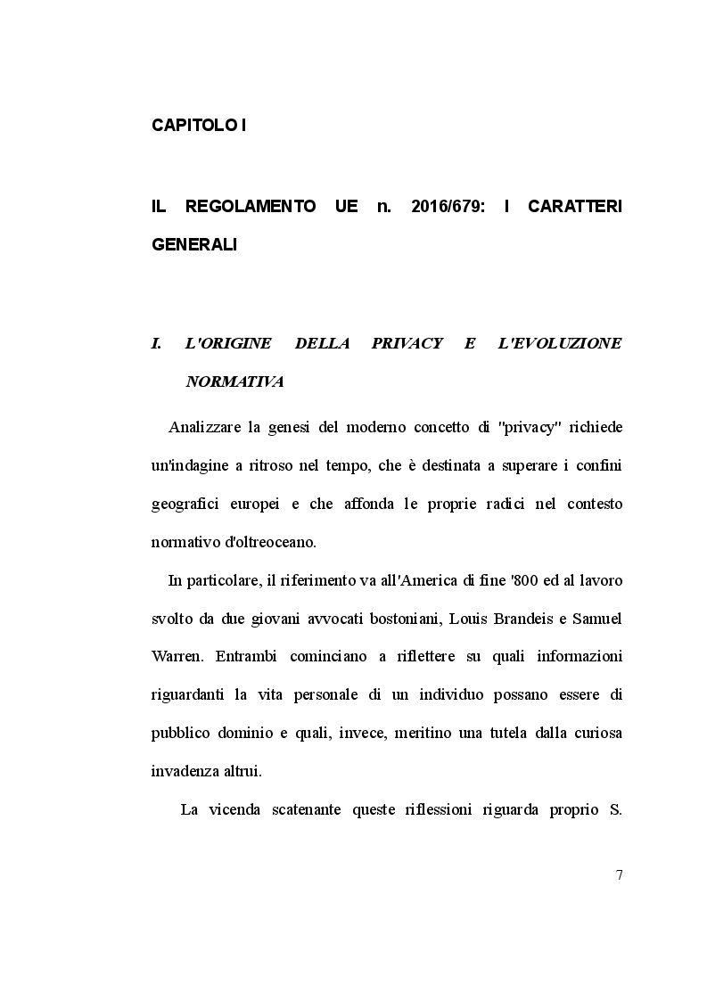 Anteprima della tesi: Il caso Facebook-Cambridge Analytica e il nuovo Regolamento UE n. 2016/679: la nuova protezione dei dati personali nell'Unione Europea, Pagina 5