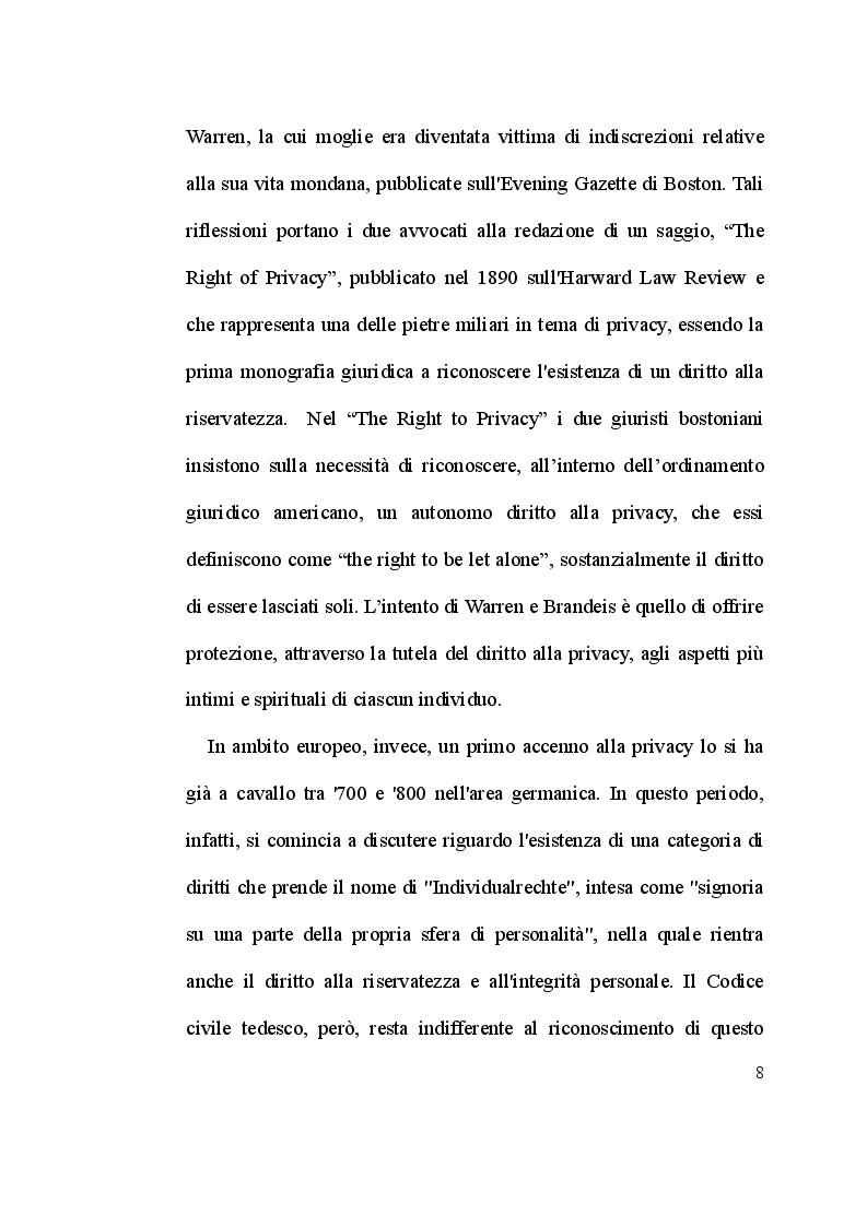 Anteprima della tesi: Il caso Facebook-Cambridge Analytica e il nuovo Regolamento UE n. 2016/679: la nuova protezione dei dati personali nell'Unione Europea, Pagina 6