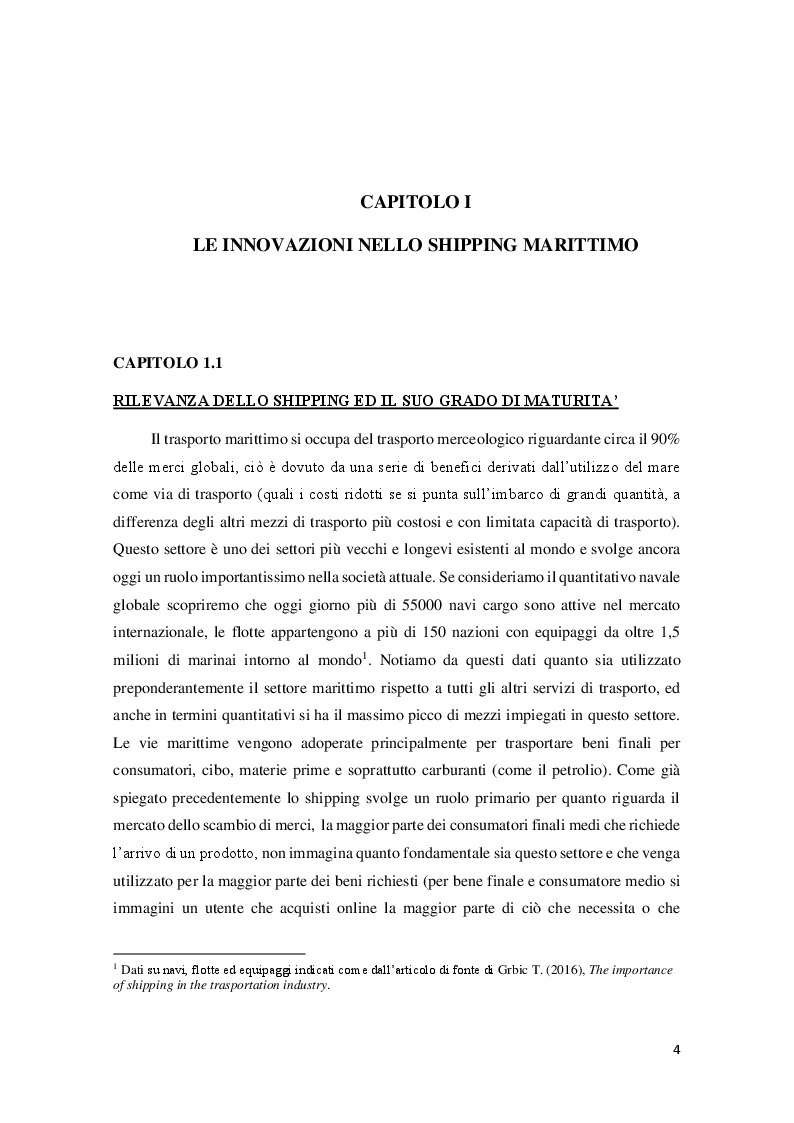 Anteprima della tesi: Lo shipping nell'era dell'industria 4.0: innovazioni e tendenze, Pagina 3
