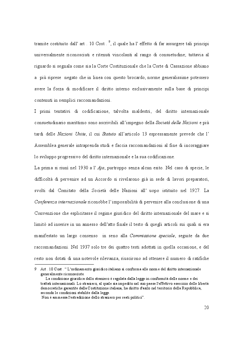 Estratto dalla tesi: Il caso Marò ed il Diritto Internazionale del mare