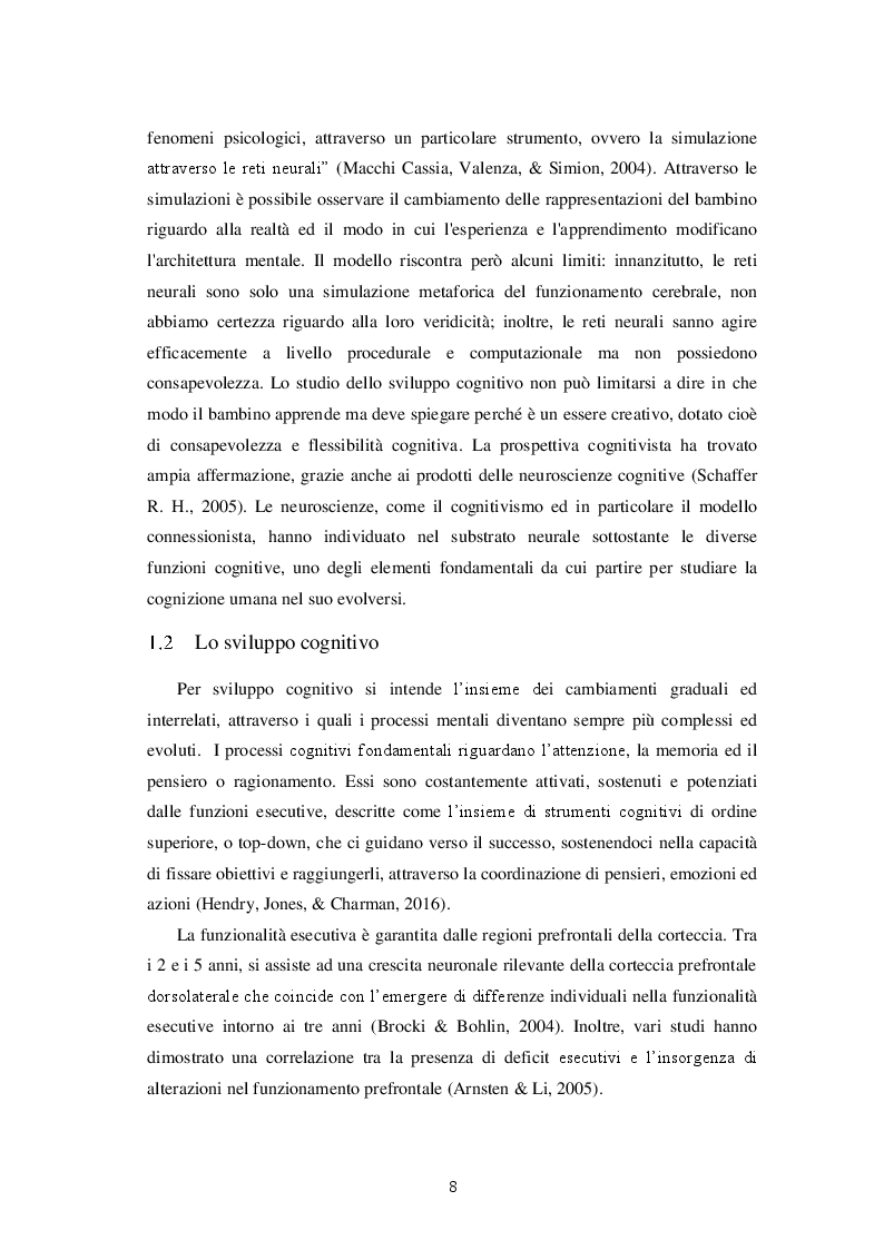 Estratto dalla tesi: Una valutazione globale dello sviluppo personale, sociale ed emotivo dei bambini prematuri attraverso le Scale Griffiths III
