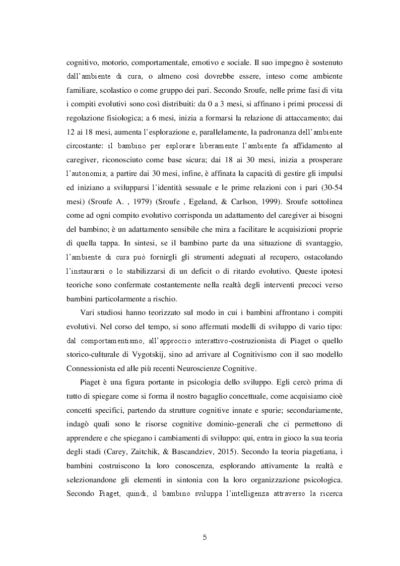 Anteprima della tesi: Una valutazione globale dello sviluppo personale, sociale ed emotivo dei bambini prematuri attraverso le Scale Griffiths III, Pagina 6