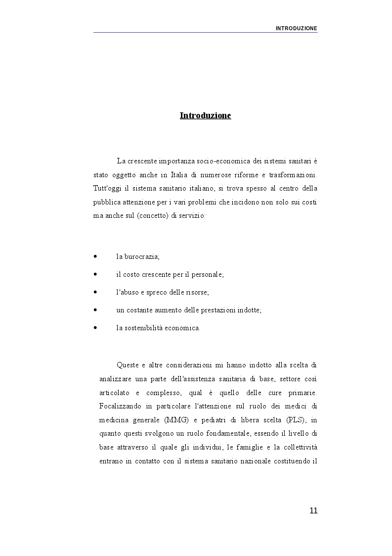 Anteprima della tesi: Il ruolo dei medici di medicina generale e pediatri di libera scelta nel sistema sanitario italiano e nel servizio sanitario maltese. Modelli organizzativi e profili evolutivi., Pagina 4