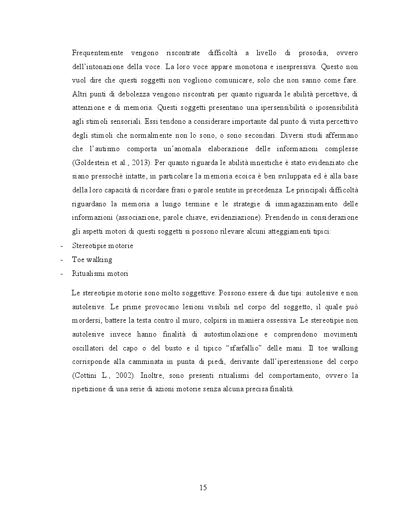 Estratto dalla tesi: Il ruolo dell'attività fisica nel miglioramento delle abilità sociali nei soggetti autistici