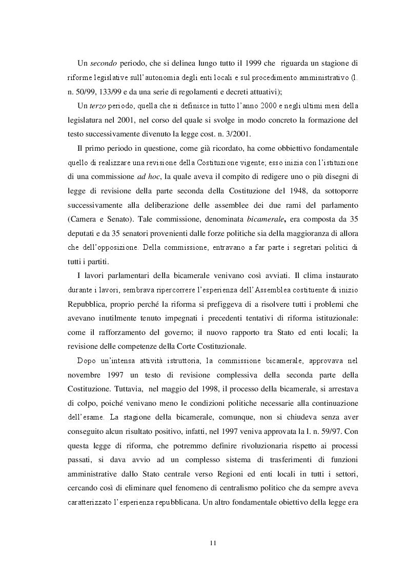 Anteprima della tesi: L'autonomia finanziaria degli Enti Locali alla luce della riforma del titolo V della Costituzione, Pagina 8