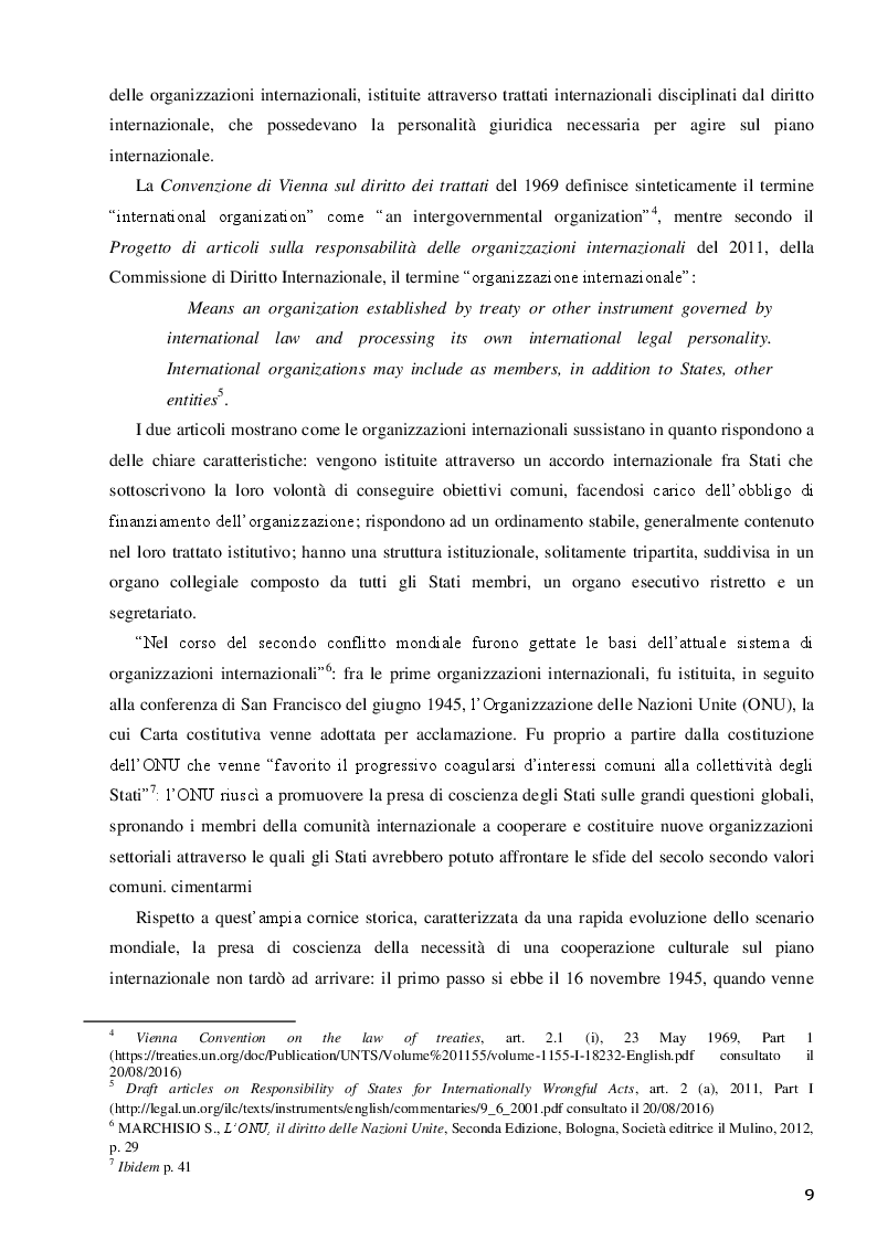 Anteprima della tesi: La Santa Sede e le relazioni con le Organizzazioni Internazionali per la cooperazione culturale, Pagina 7