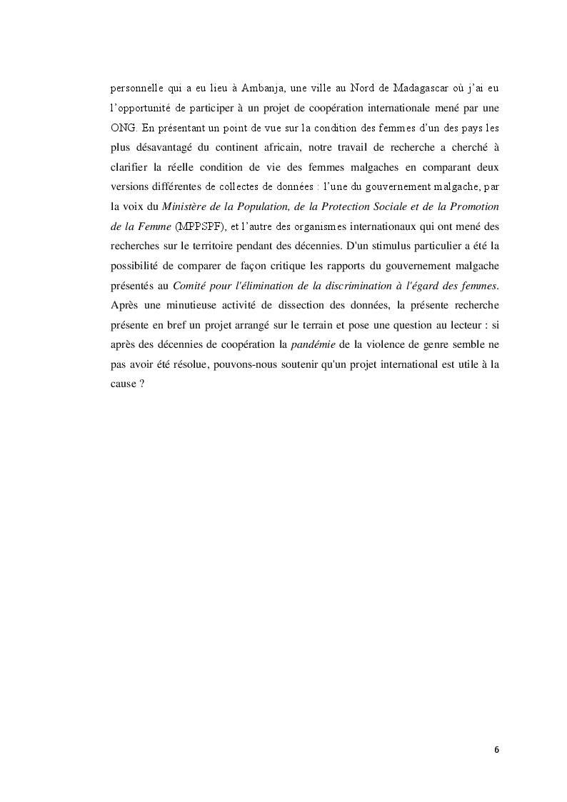Anteprima della tesi: La frontière des catégories vulnérables: promouvoir les droits, l’agentivation et le renforcement des capacités pour favoriser la croissance sociale inclusive, Pagina 5