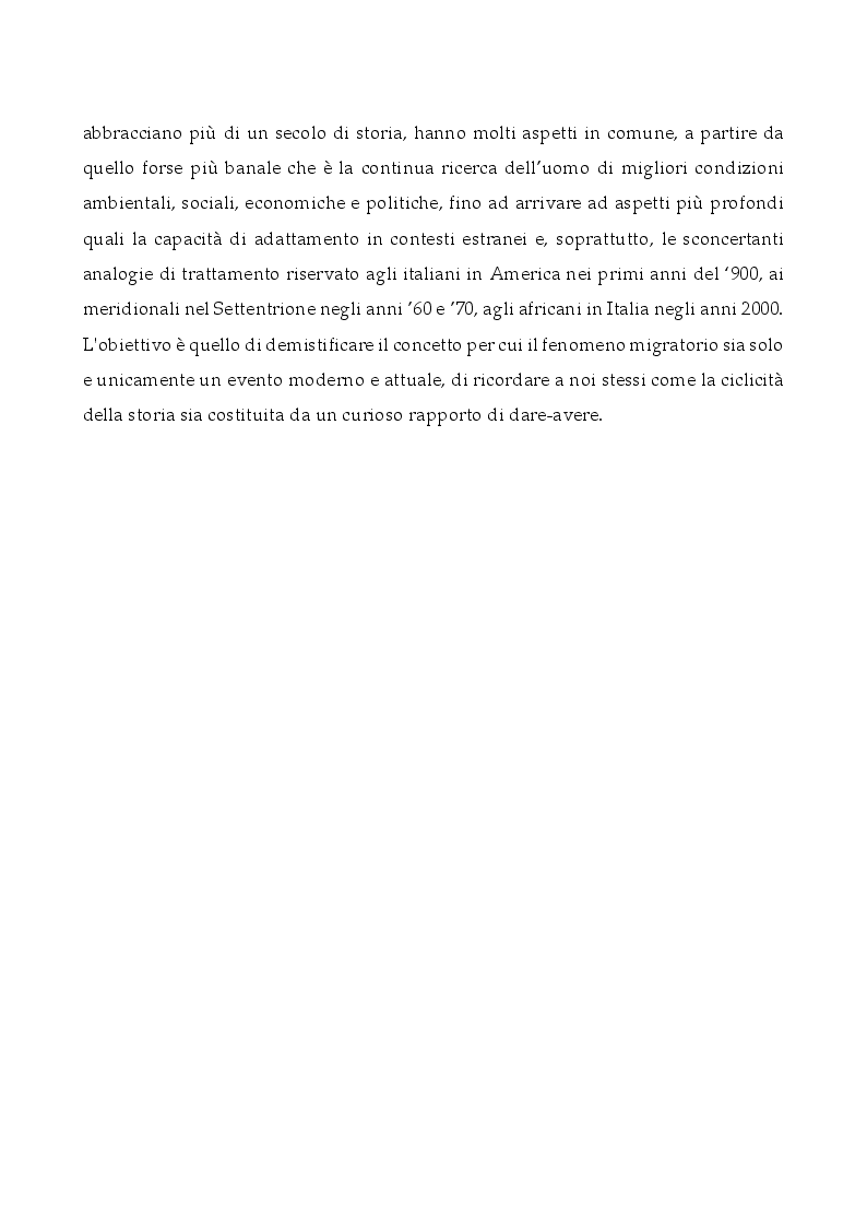Anteprima della tesi: L'Italia, terra di migrazione: dalle emigrazioni del Novecento alle migrazioni di costa del presente. L'esempio del Centro di Prima Accoglienza ''Cpa Maratona'' di Cibali a Catania, Pagina 5
