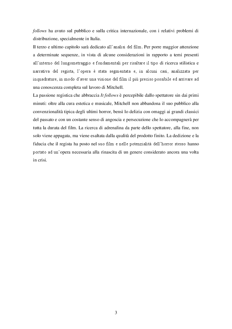 Anteprima della tesi: “It follows” (David R. Mitchell, 2014) ANALISI DI UN INDIE HORROR, Pagina 4