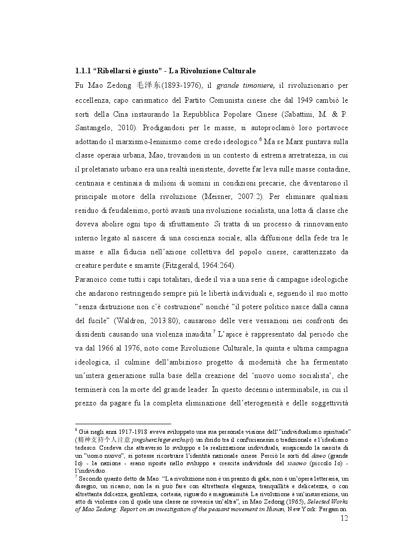 Estratto dalla tesi: I Bastardi del Post-Maoismo