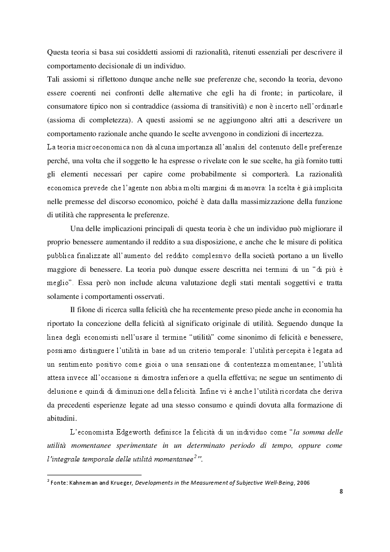 Anteprima della tesi: Economia e felicità: evidenze e paradossi delle società occidentali, Pagina 5