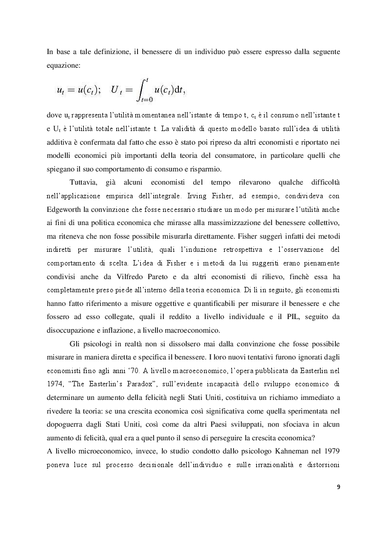 Anteprima della tesi: Economia e felicità: evidenze e paradossi delle società occidentali, Pagina 6