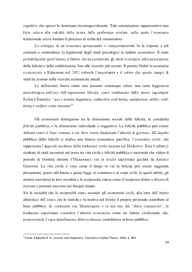 Anteprima della tesi: Economia e felicità: evidenze e paradossi delle società occidentali, Pagina 7