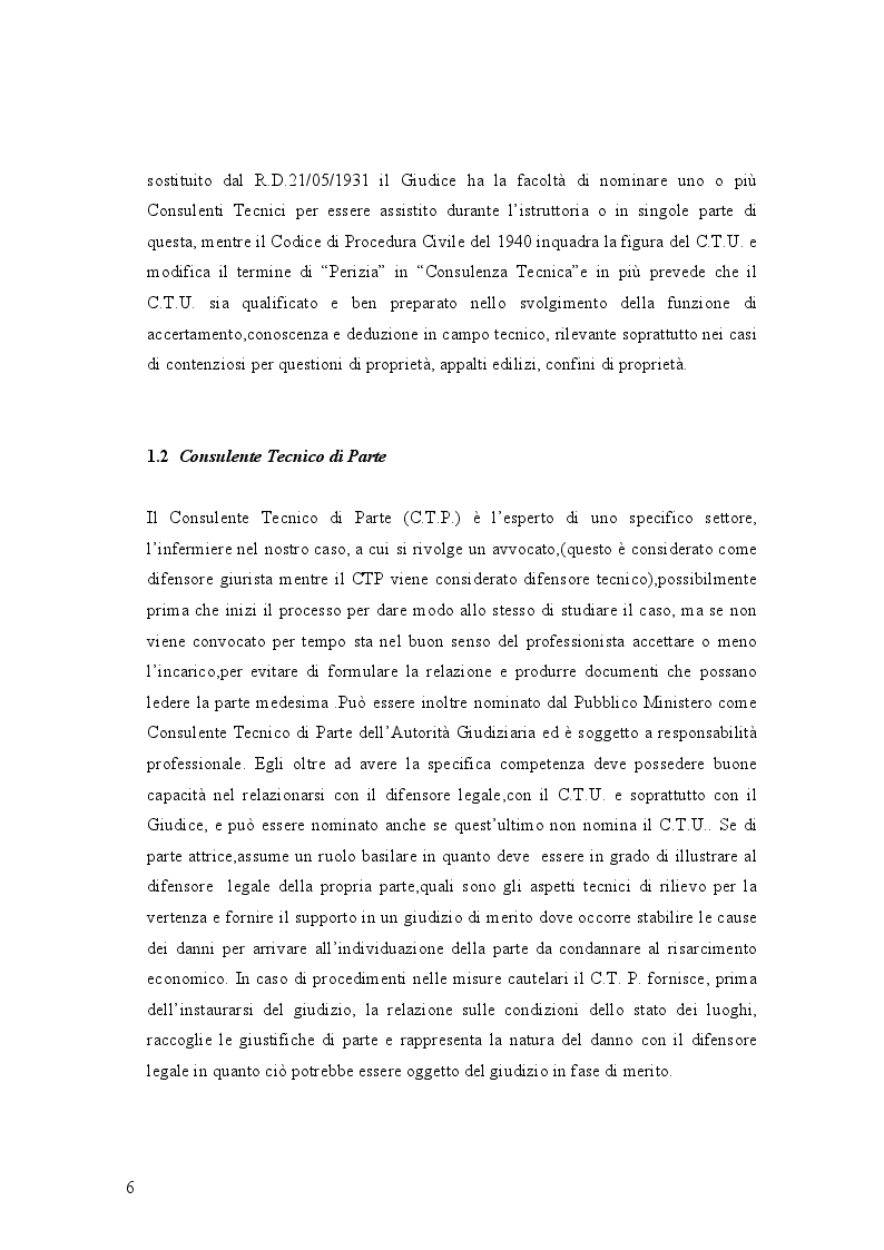 Anteprima della tesi: La figura del CTU e del CTP. Guida alla Consulenza Tecnica d’Ufficio in sede civile e penale: dall’incarico alla perizia, Pagina 4