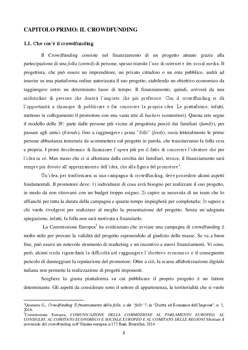 Anteprima della tesi: Equity crowdfunding: il caso Mamacrowd, Pagina 3
