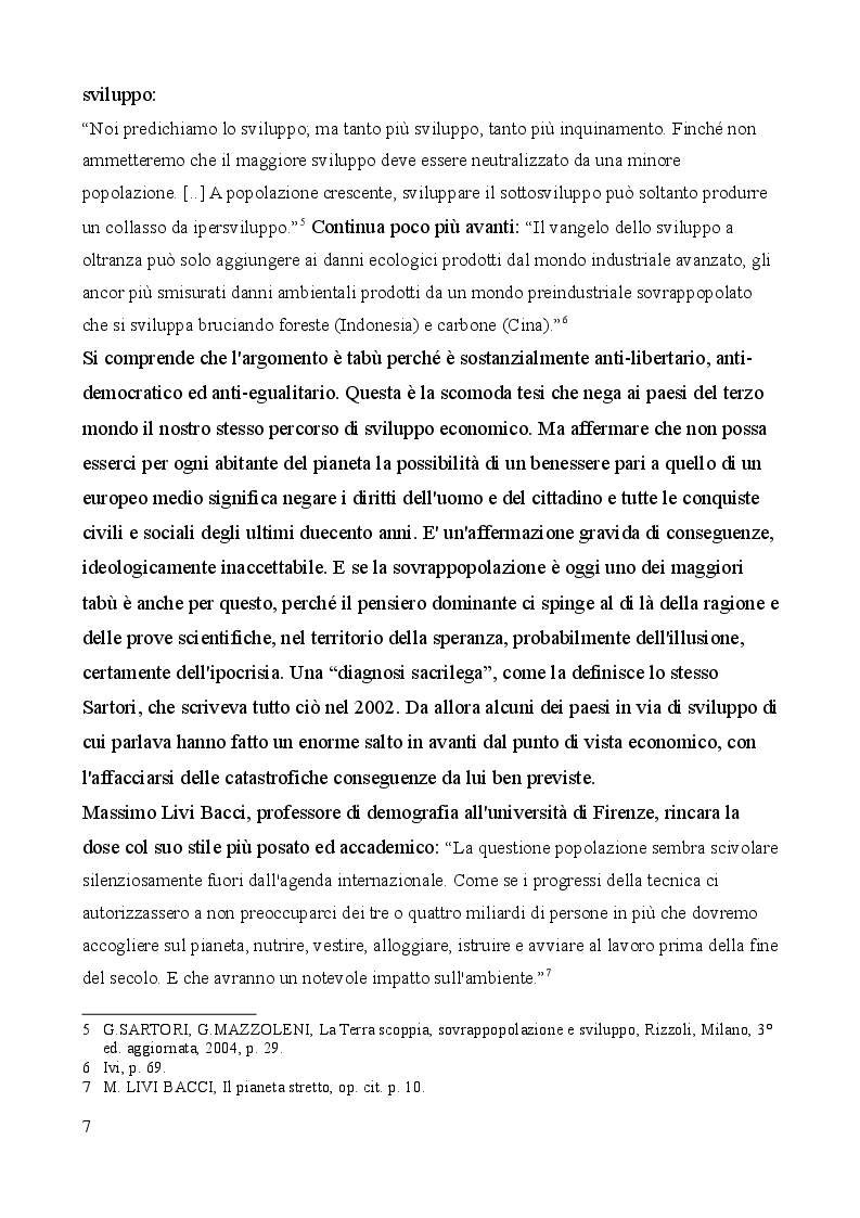Anteprima della tesi: Sovrappopolazione e consumismo, i due volti dell'apocalisse antropica. Prefigurazioni in Moravia, Pasolini e nella letteratura fantascientifica, Pagina 5