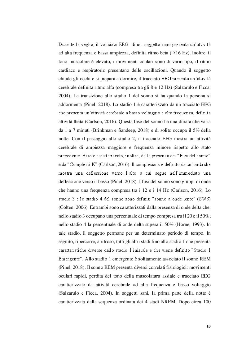 Estratto dalla tesi: Sonno, attività fisica e performance atletica