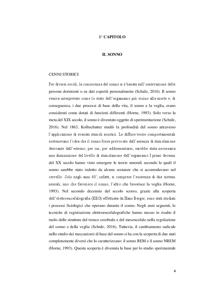 Anteprima della tesi: Sonno, attività fisica e performance atletica, Pagina 3