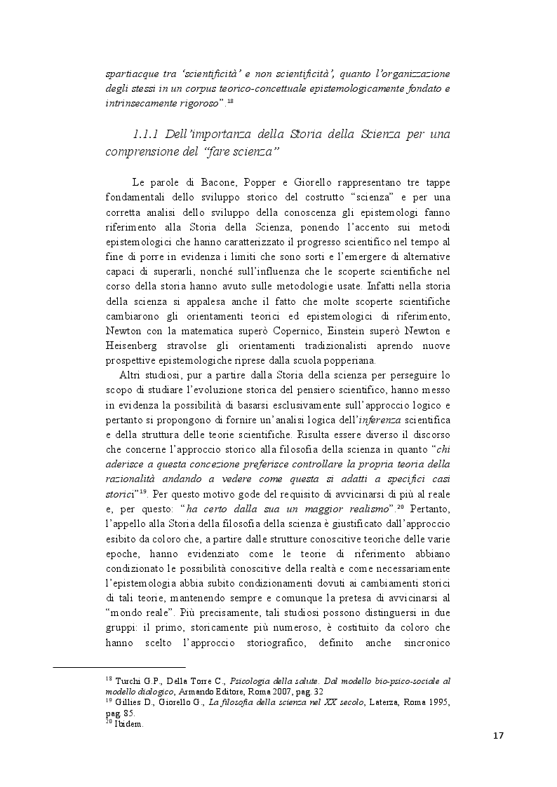 Anteprima della tesi: Analisi epistemologica dei fondamenti teorico-metodologici della psichiatria. Dal costrutto senza episteme della ''medicina della mente'' alla fondazione della configurazione discorsiva esemplificata nello studio della Disforia di Genere, Pagina 10