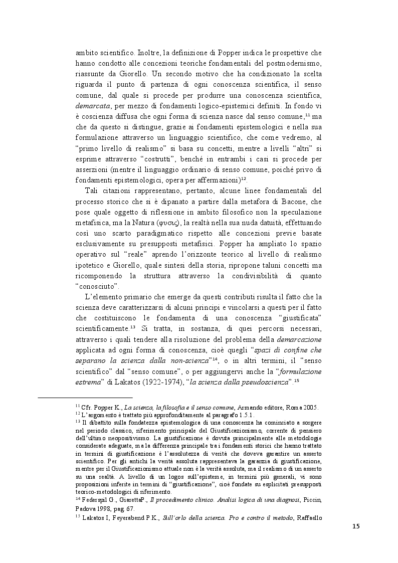 Anteprima della tesi: Analisi epistemologica dei fondamenti teorico-metodologici della psichiatria. Dal costrutto senza episteme della ''medicina della mente'' alla fondazione della configurazione discorsiva esemplificata nello studio della Disforia di Genere, Pagina 8