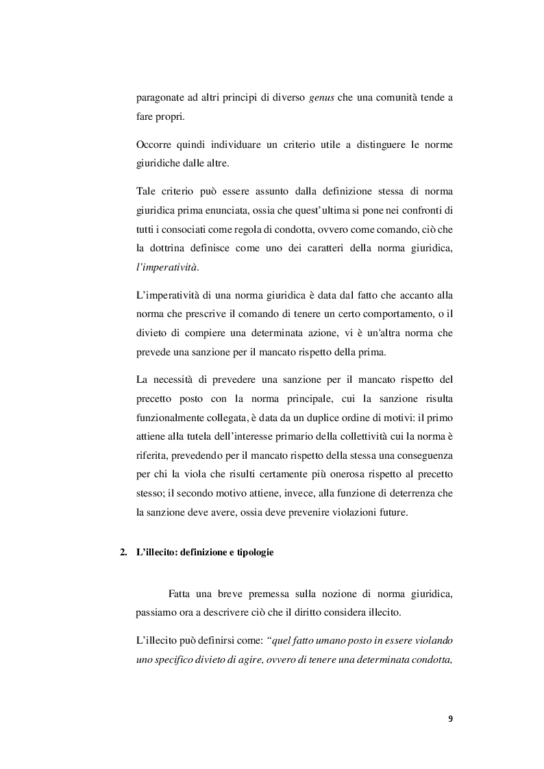Anteprima della tesi: I rapporti tra sanzioni amministrative tributarie e penali tributarie - La problematica del ''Ne Bis in Idem'', Pagina 3