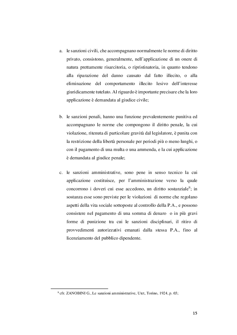 Anteprima della tesi: I rapporti tra sanzioni amministrative tributarie e penali tributarie - La problematica del ''Ne Bis in Idem'', Pagina 9