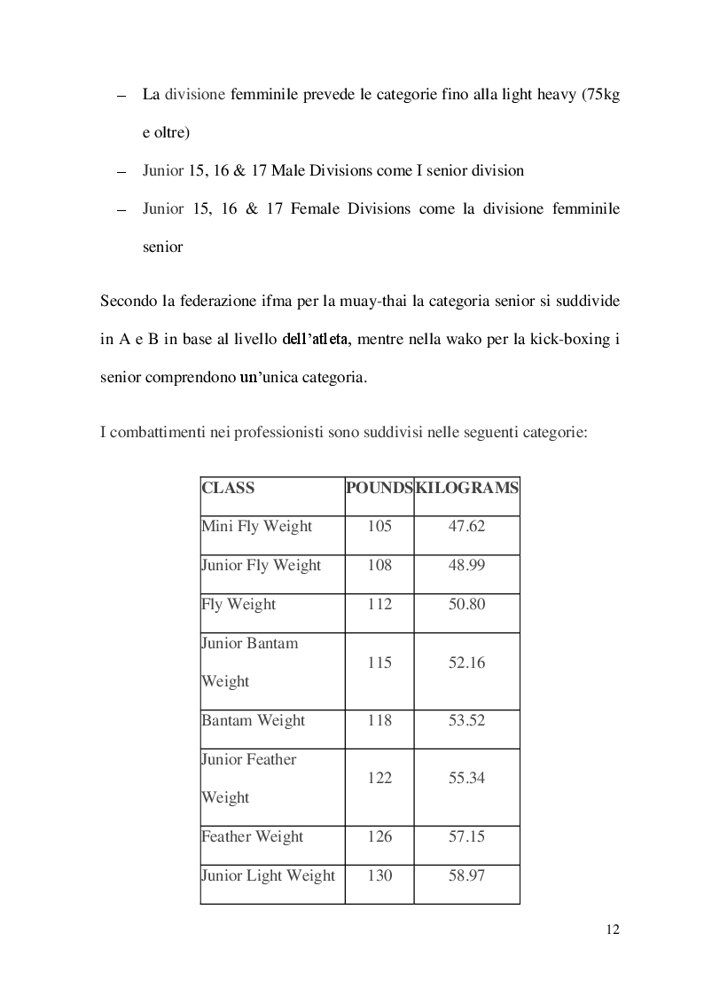 Anteprima della tesi: Metodologia di allenamento per la Kick-boxing e la Muay-thai, Pagina 6